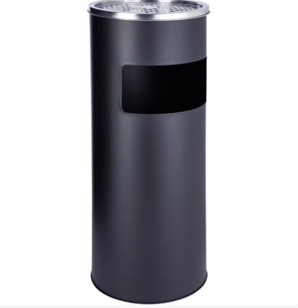 Cendrier et poubelle sur pied